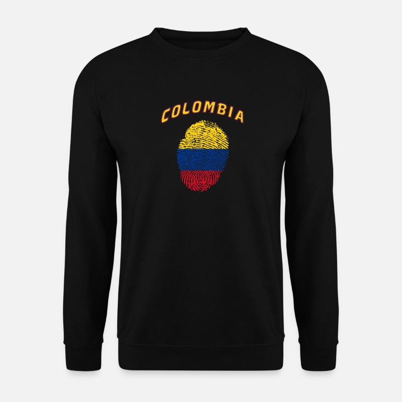 Colombie Empreinte digitale / Cadeau drapeau - Sweat-shirt Unisexe - noir