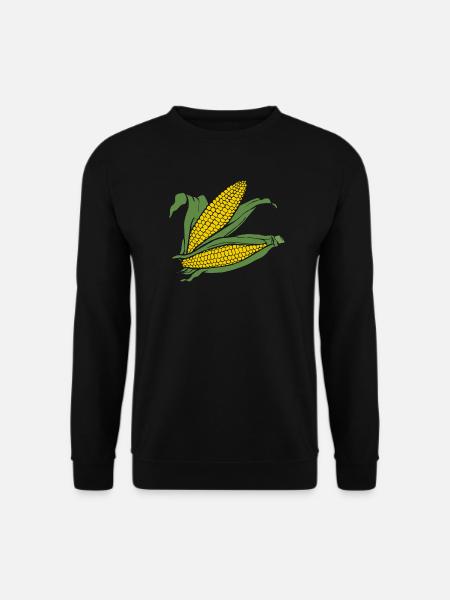 Korngrafik Gelbgrün - Unisex Pullover - Schwarz