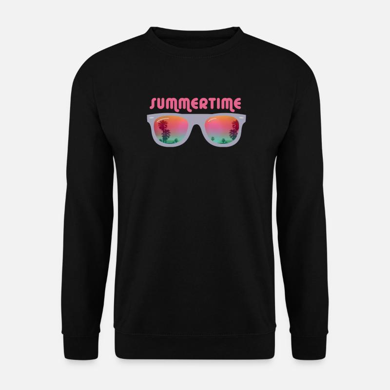 Summertime - Sonnenbrille - Unisex Pullover - Schwarz
