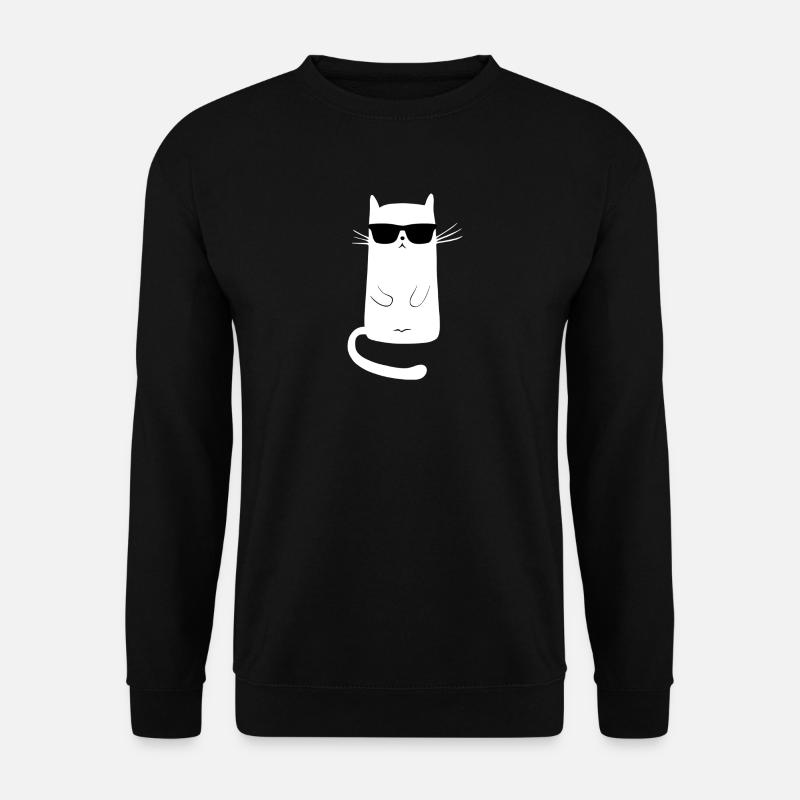cat cool | keep Calm - Unisex Sweatshirt - black