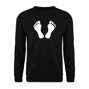 pieds - Sweat-shirt Unisexe - noir - Devant - Alina (178cm) & Michal (187cm)