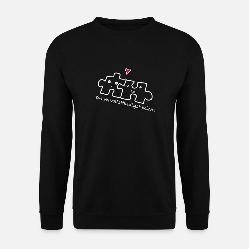 Liebe Beziehung Pärchen - Unisex Pullover - Schwarz
