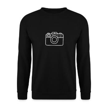 Photo Camera - Unisex Sweatshirt - black - Front - Alina (178cm) & Michal (187cm)