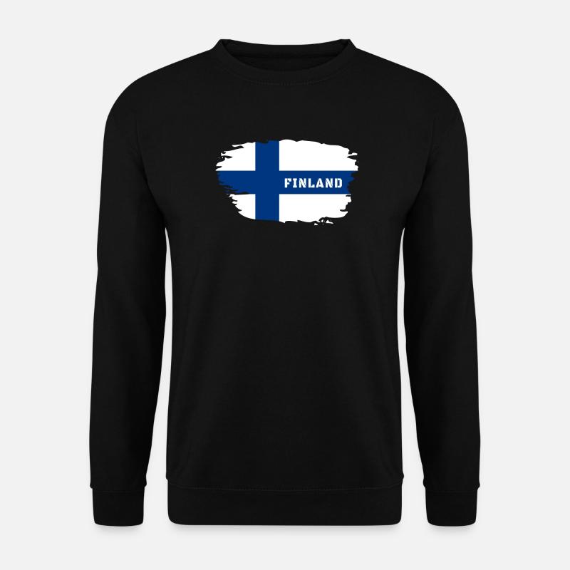 Finland Flag / Gift Helsinki Scandinavia - Unisex Sweatshirt - black