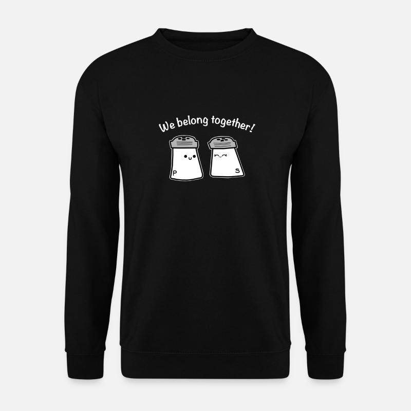 Love relationship salt pepper - Unisex Sweatshirt - black