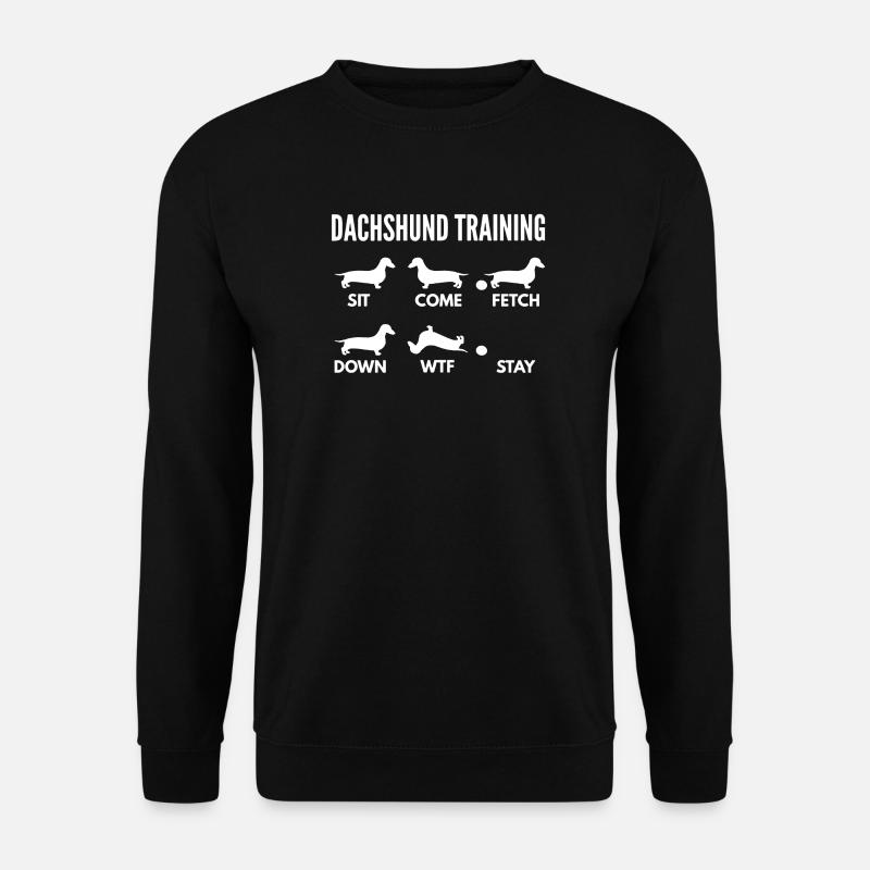 Dackel-Trainingshemd - Unisex Pullover - Schwarz