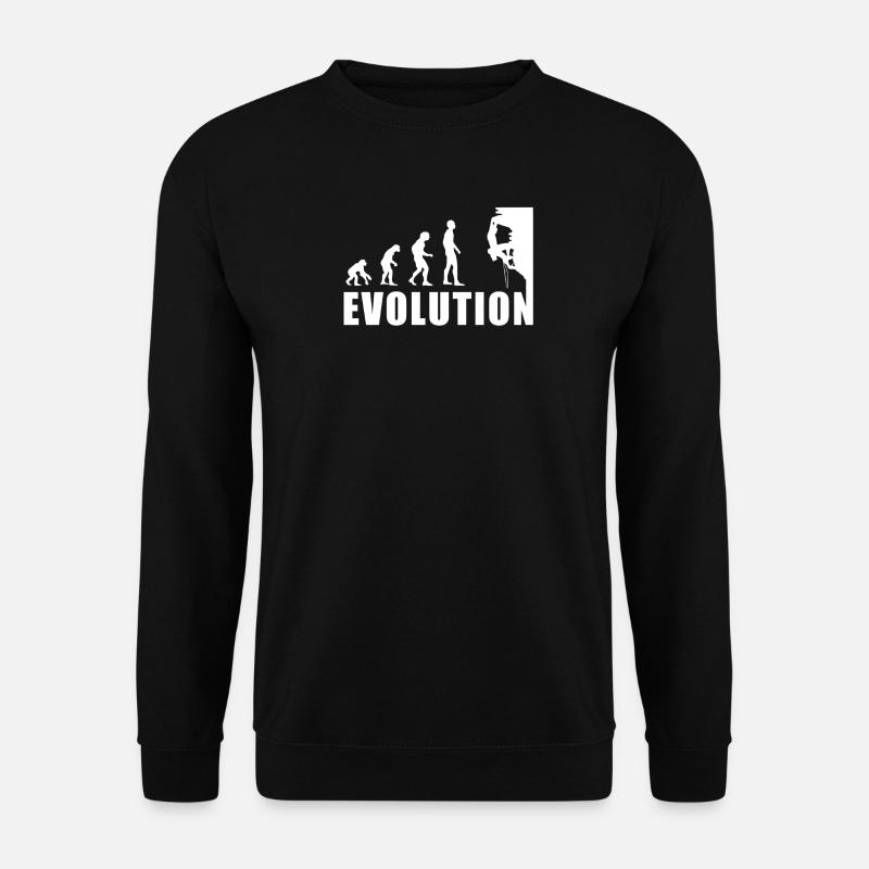 EVOLUTION Climbing Mountaineering Climbing Gift - Unisex Sweatshirt - black