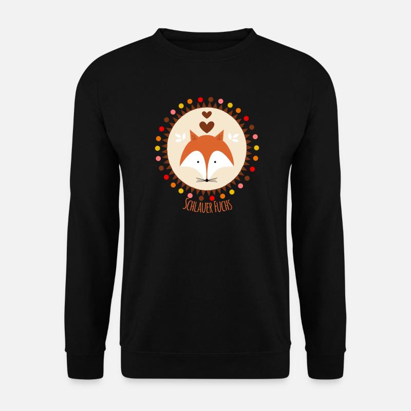 Smart Fox - Unisex Sweatshirt - black