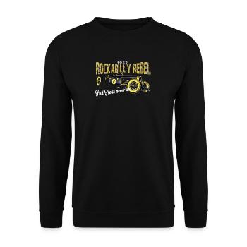 Rockabilly Rebel Design - Sweat-shirt Unisexe - noir - Devant - Alina (178cm) & Michal (187cm)