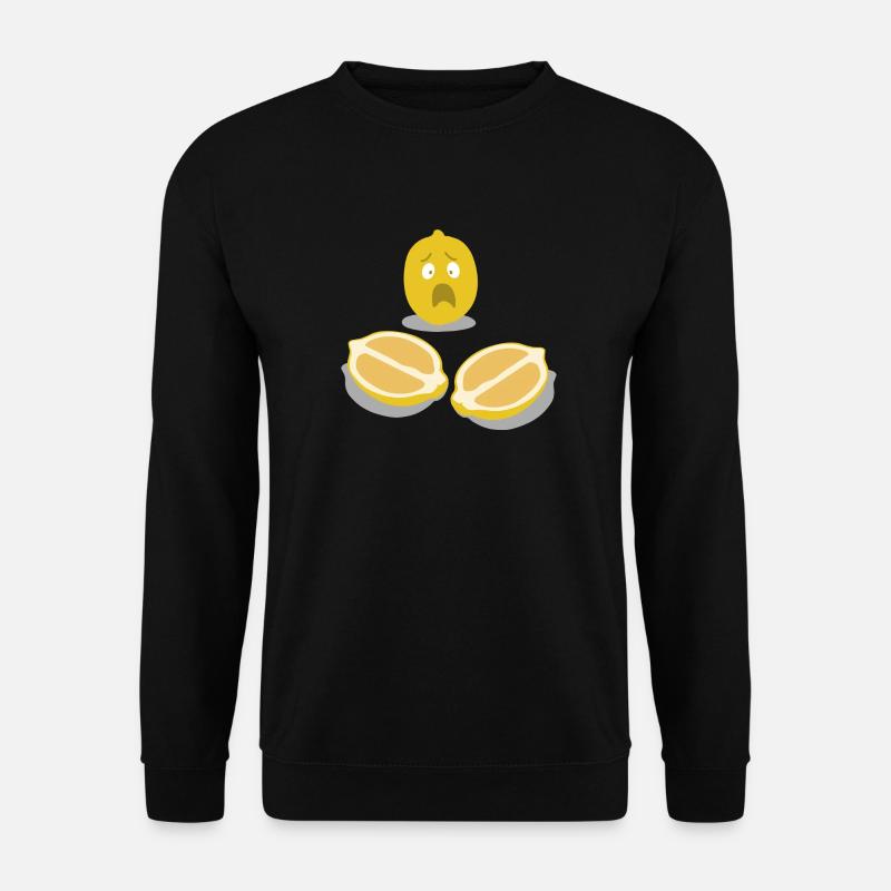 Sorgenlemon Zitronencharakter - Unisex Pullover - Schwarz