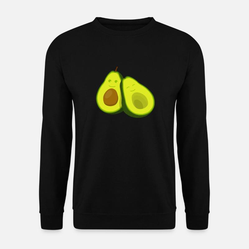 Kuschelige Avocadofreundschaft - Unisex Pullover - Schwarz