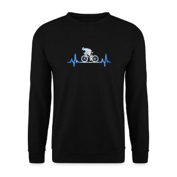 racer - Unisex Sweatshirt - black - Front - Alina (178cm) & Michal (187cm)