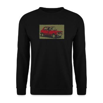 Zastava Yugo - Unisex Pullover - Schwarz - Vorne - Alina (178cm) & Michal (187cm)