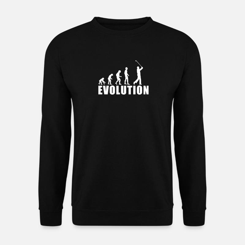 EVOLUTION GOLF Golfspieler Golfschläger Geschenk - Unisex Pullover - Schwarz
