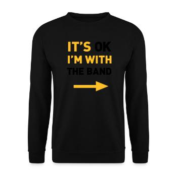 Im with the Band - Unisex Sweatshirt - black - Front - Alina (178cm) & Michal (187cm)