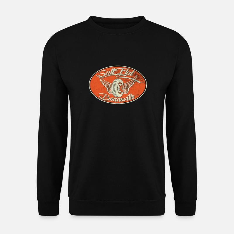 Salt Flat Bonneville Wing Logo - Unisex Pullover - Schwarz