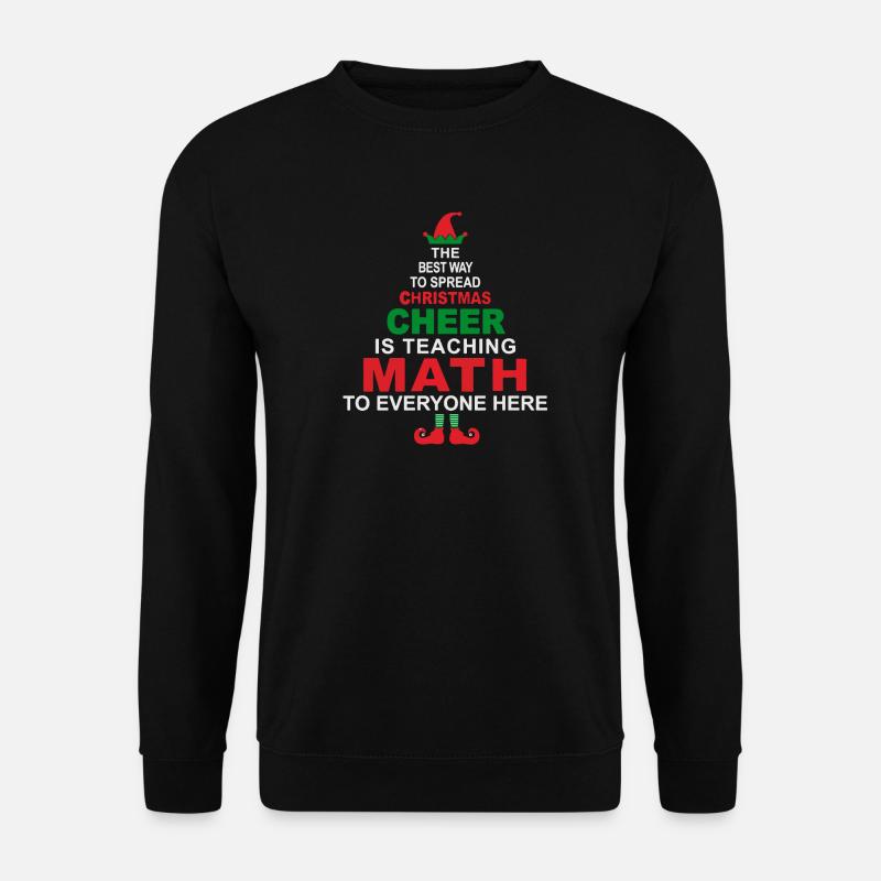 Mathe-Lehrer-Weihnachtshemd - Unisex Pullover - Schwarz