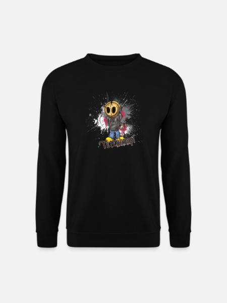 Totenknopf Graffiti Love - Unisex Pullover - Schwarz