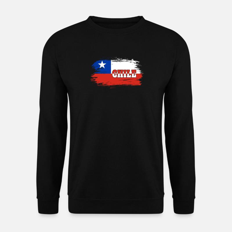 Chile Flagge / Geschenk Nationalflagge - Unisex Pullover - Schwarz
