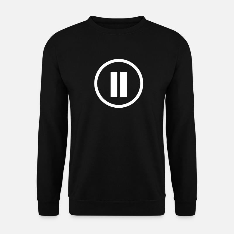 pause - Unisex Pullover - Schwarz