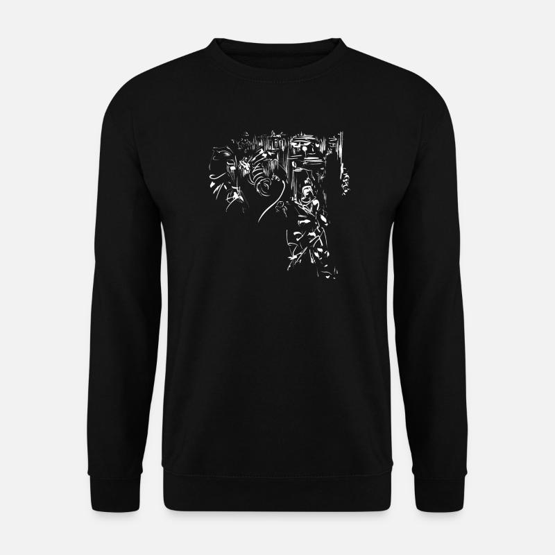 Tribal Stadt / Design Hintergrund Element - Unisex Pullover - Schwarz
