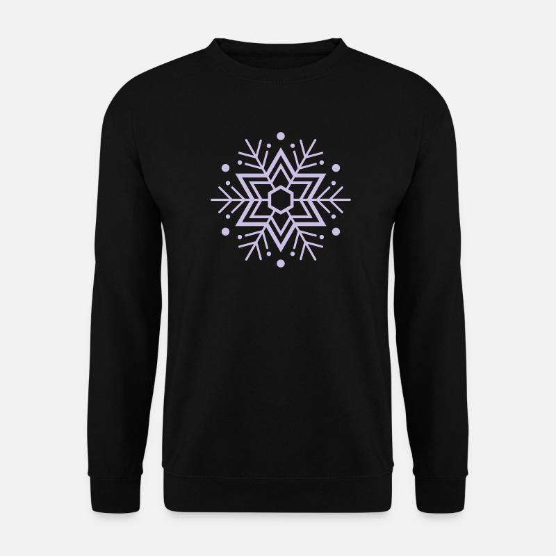 flocon de neige - Sweat-shirt Unisexe - noir