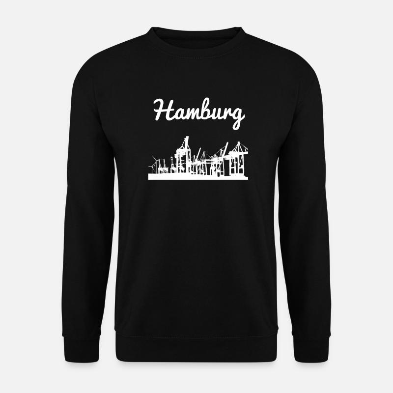 Hamburg Hafen - Unisex Pullover - Schwarz