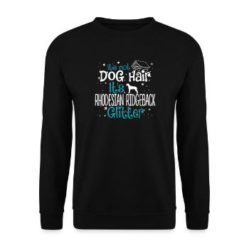 C'est Rhodesian Ridgeback Glitter Shirt - Sweat-shirt Unisexe - noir - Devant - Alina (178cm) & Michal (187cm)