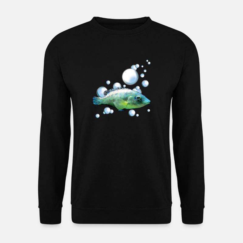Buntes Aquarienfisch Motiv - Unisex Pullover - Schwarz
