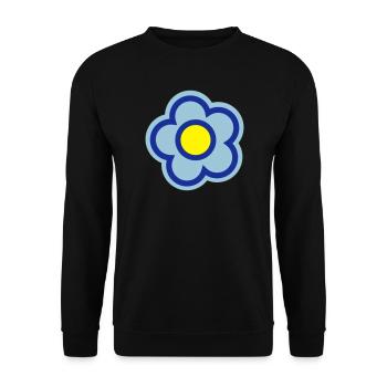 flower, spring, summer - Unisex Sweatshirt - black - Front - Alina (178cm) & Michal (187cm)