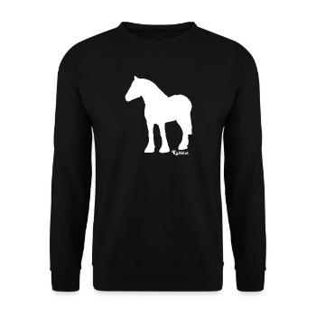 schimmel-kaltblut - Unisex Pullover - Schwarz - Vorne - Alina (178cm) & Michal (187cm)