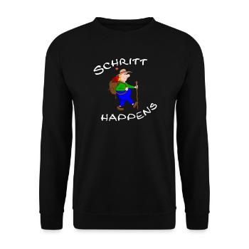 wanderlust - Unisex Sweatshirt - black - Front - Alina (178cm) & Michal (187cm)