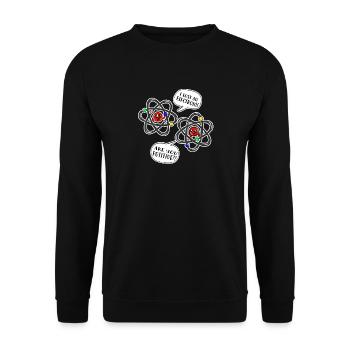 science - Unisex Sweatshirt - black - Front - Alina (178cm) & Michal (187cm)