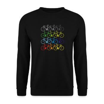Vélo sport d'été - Sweat-shirt Unisexe - noir - Devant - Alina (178cm) & Michal (187cm)