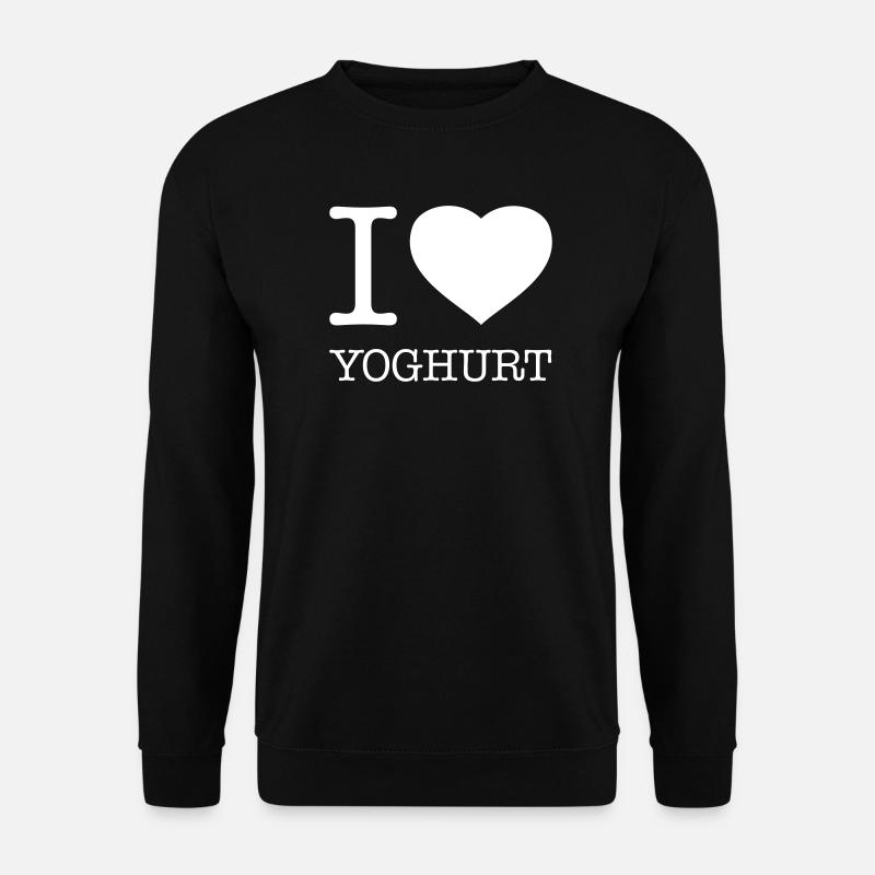 I LOVE YOGHURT Yogurt - Unisex Sweatshirt - black