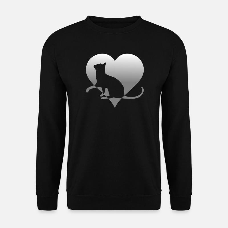 Katze Katze Katze Katze Katze Katze Mieze - Unisex Pullover - Schwarz