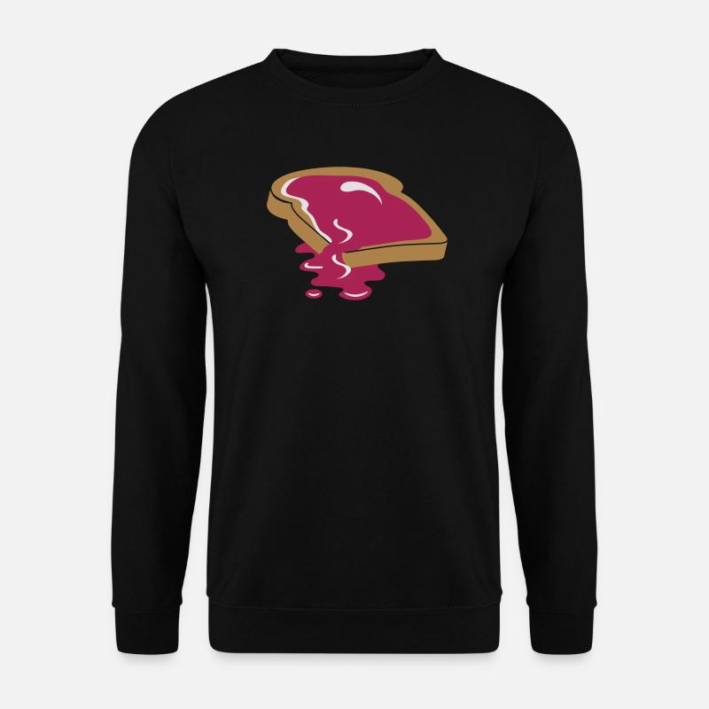 Brot mit Marmelade - Unisex Pullover - Schwarz