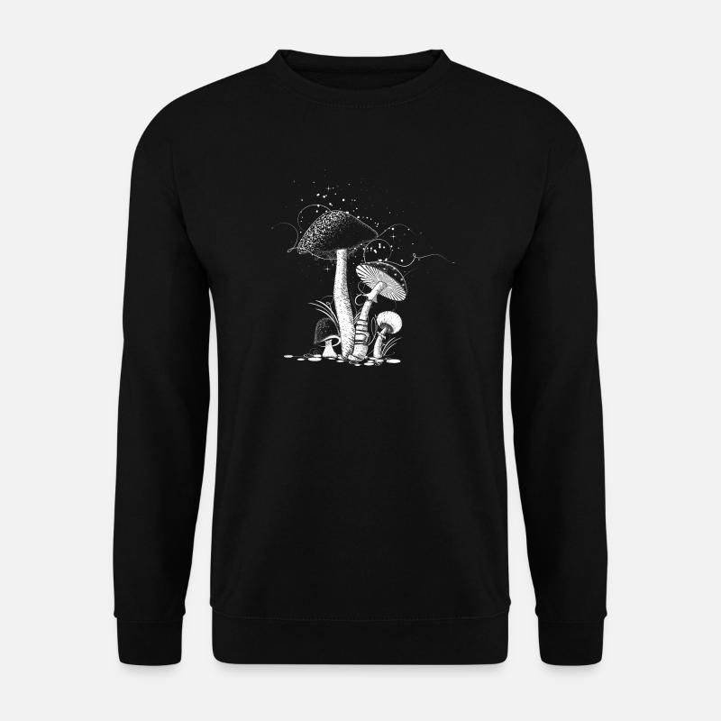 four mushrooms - Unisex Sweatshirt - black