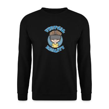 Game gambling gift - Unisex Sweatshirt - black - Front - Alina (178cm) & Michal (187cm)