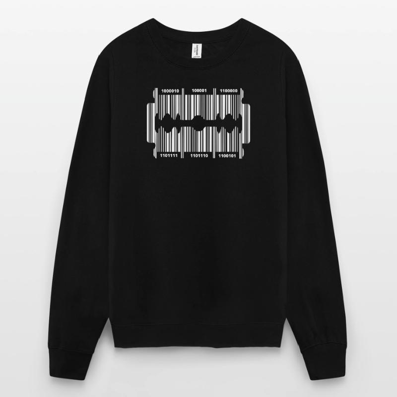 Lame de rasoir avec code Sweat-shirt Unisexe