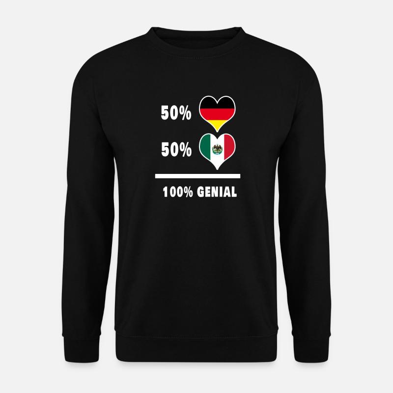 Deutschland und Mexiko Genial / Geschenk - Unisex Pullover - Schwarz