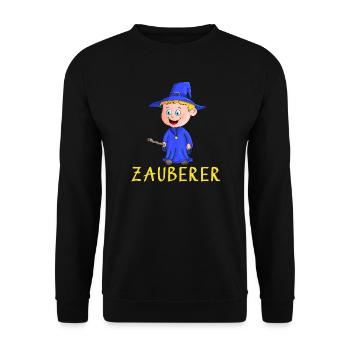 Magician - Wizard - Unisex Sweatshirt - black - Front - Alina (178cm) & Michal (187cm)