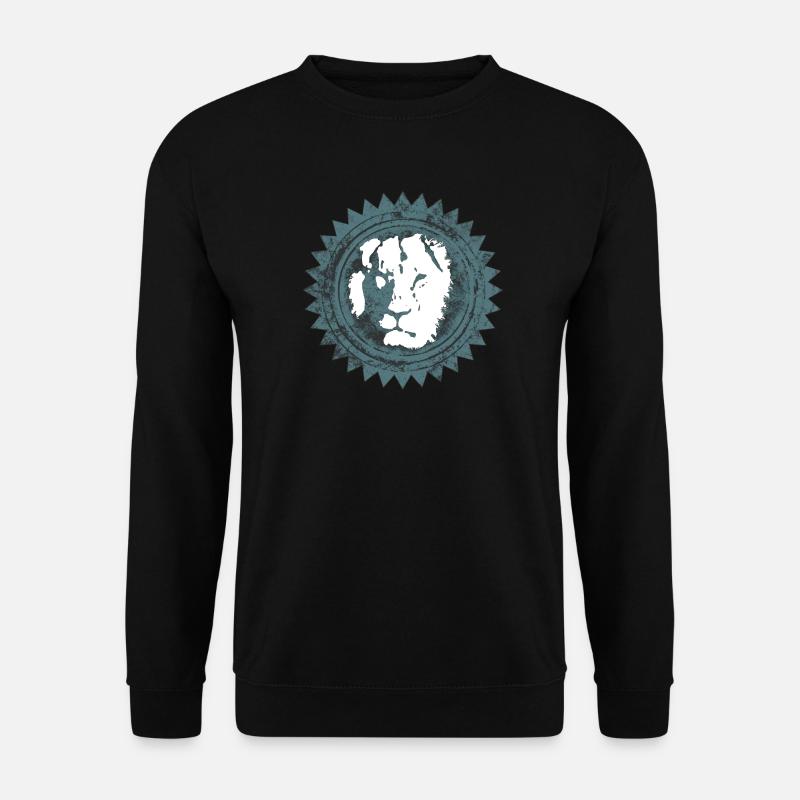 Tête de Lion Reggae Design - Sweat-shirt Unisexe - noir