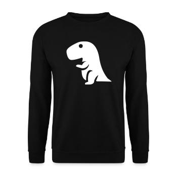 Baby Dino - Unisex Pullover - Schwarz - Vorne - Alina (178cm) & Michal (187cm)
