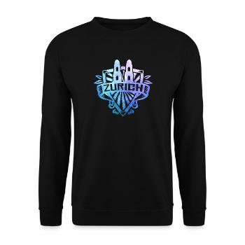 Zürich | Zurich | Züri - Unisex Pullover - Schwarz - Vorne - Alina (178cm) & Michal (187cm)