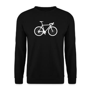 Mountainbike Fahrrad - Unisex Pullover - Schwarz - Vorne - Alina (178cm) & Michal (187cm)