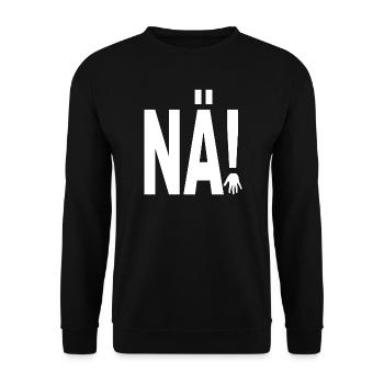 NÄ! - Unisex Pullover - Schwarz - Vorne - Alina (178cm) & Michal (187cm)