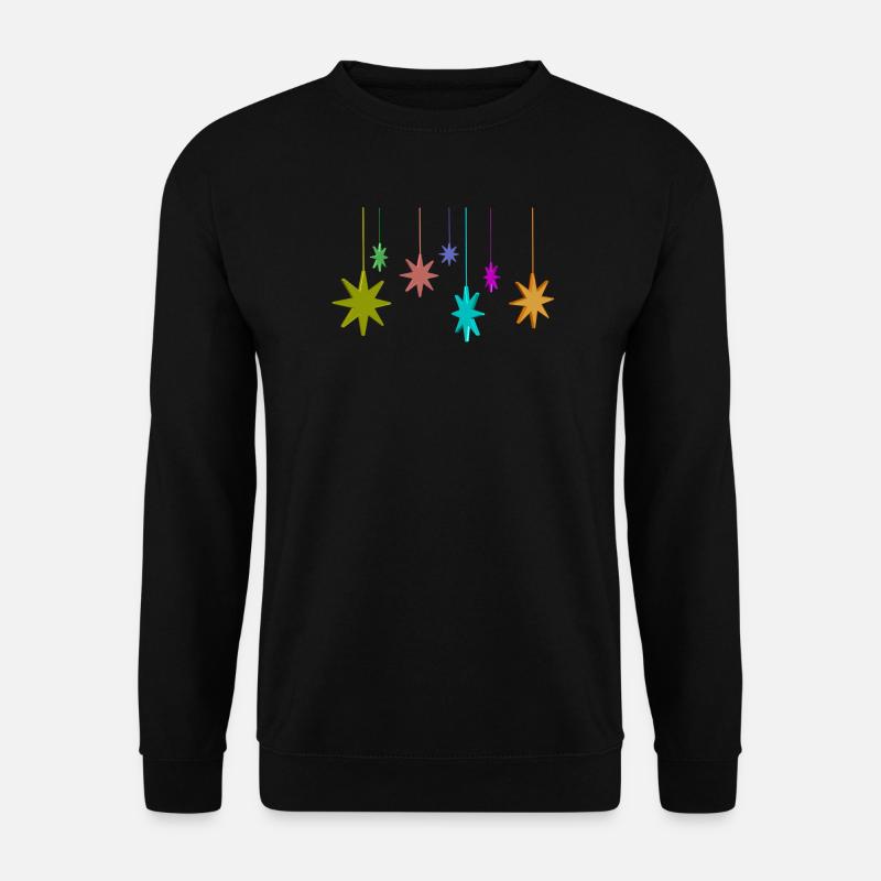 weihnachten sterne - Unisex Pullover - Schwarz