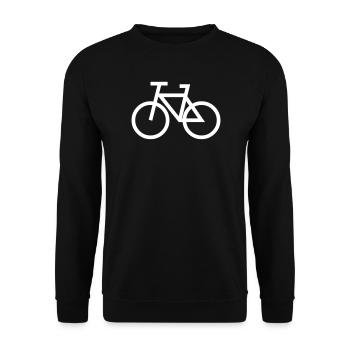Un vélo minimaliste - Sweat-shirt Unisexe - noir - Devant - Alina (178cm) & Michal (187cm)