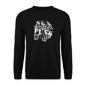 Punk Rock - Unisex Pullover - Schwarz - Vorne - Alina (178cm) & Michal (187cm)